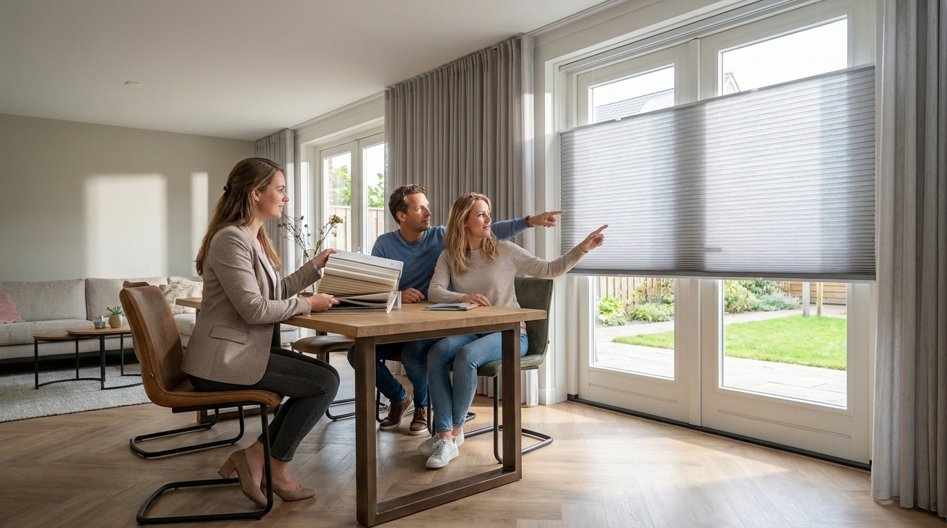 Raamdecoratie Dubbele plisse offerte