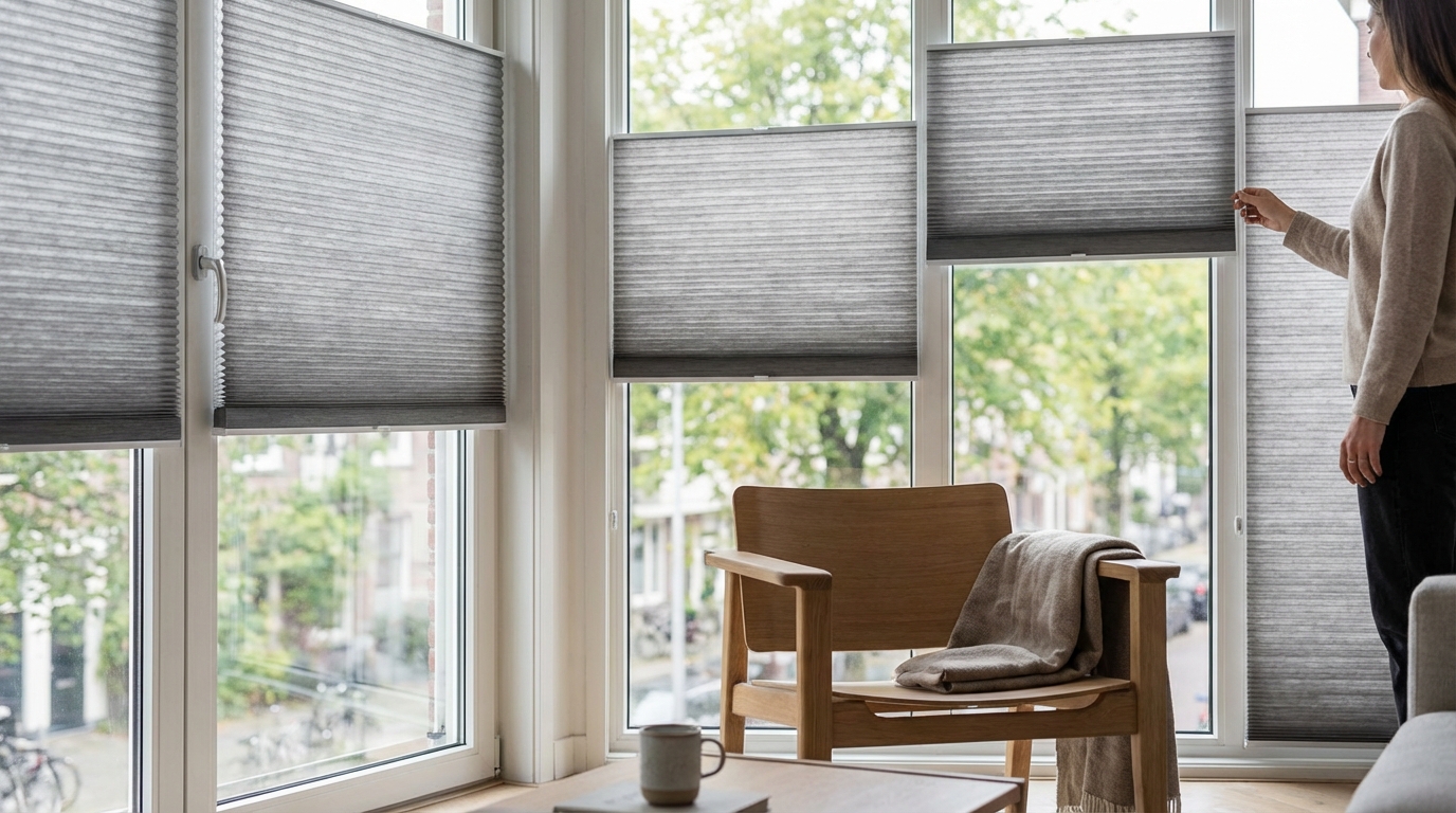 Raamdecoratie Duette honeycomb