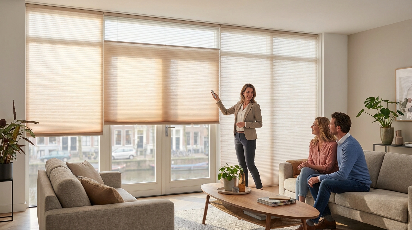 Raamdecoratie Duette shades