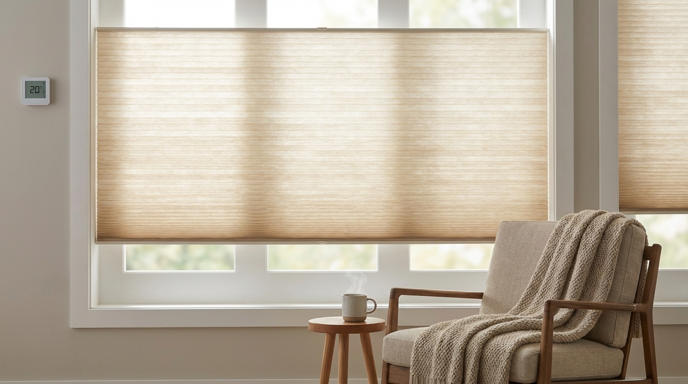 Raamdecoratie Duette shades isolerend