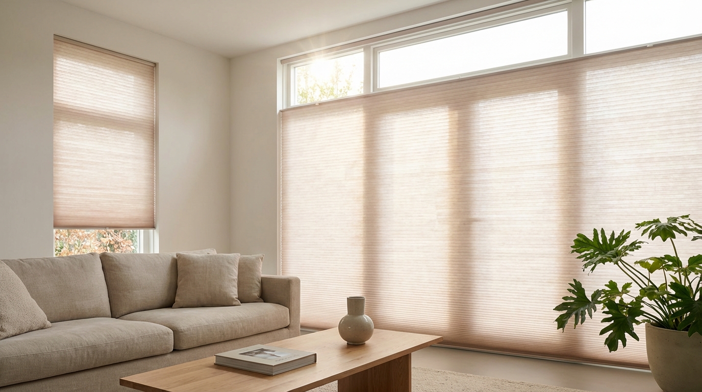 Raamdecoratie Duette shades lichtdoorlatend
