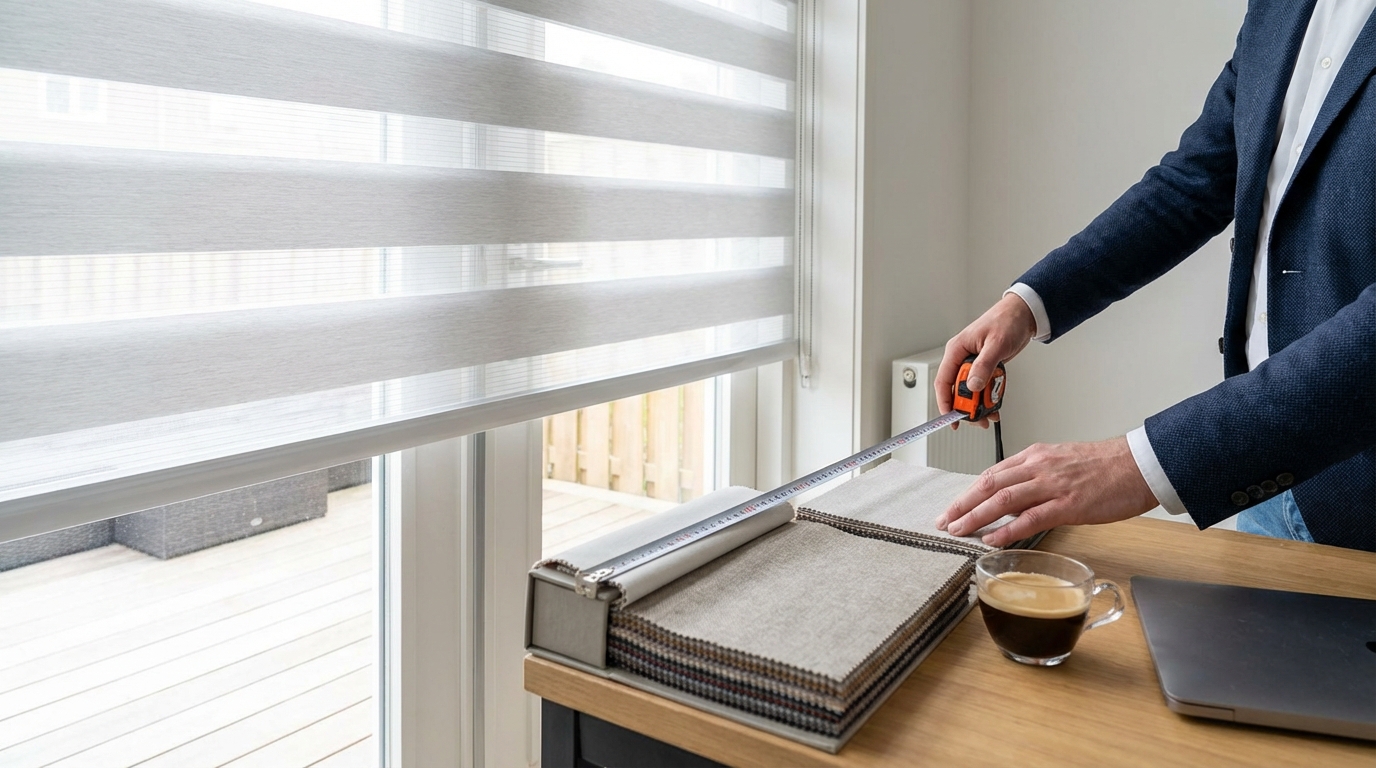 Raamdecoratie Duo rolgordijnen op maat