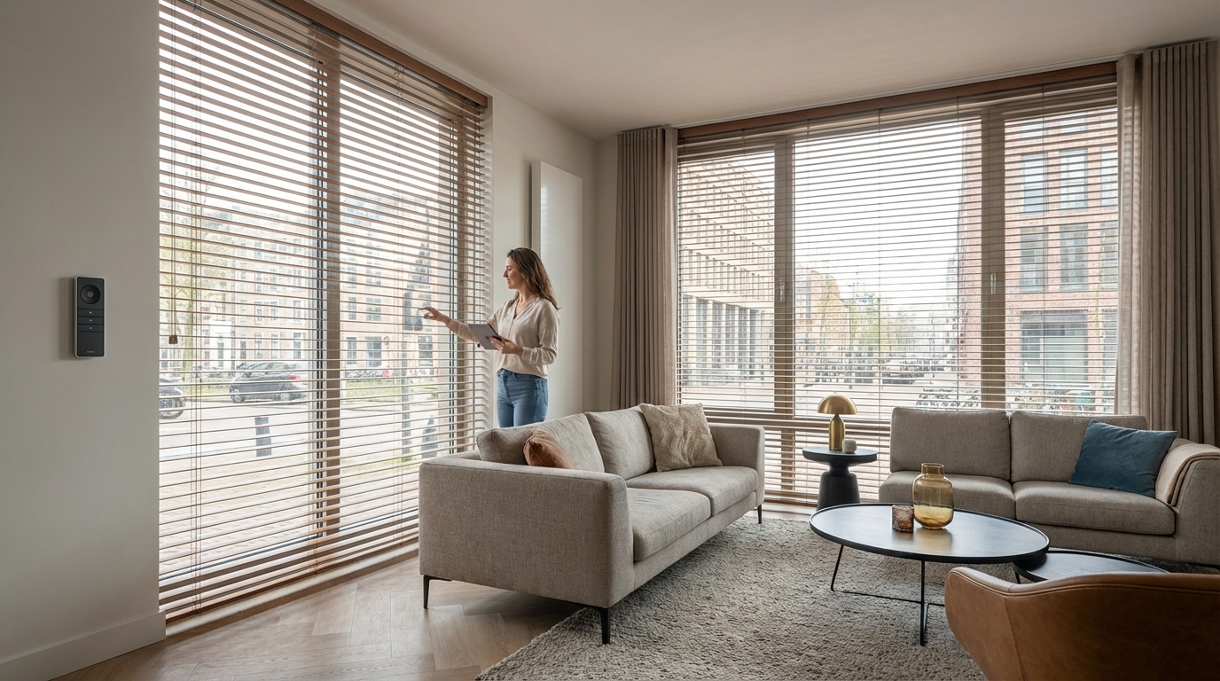 Raamdecoratie Elektrische jaloezieën