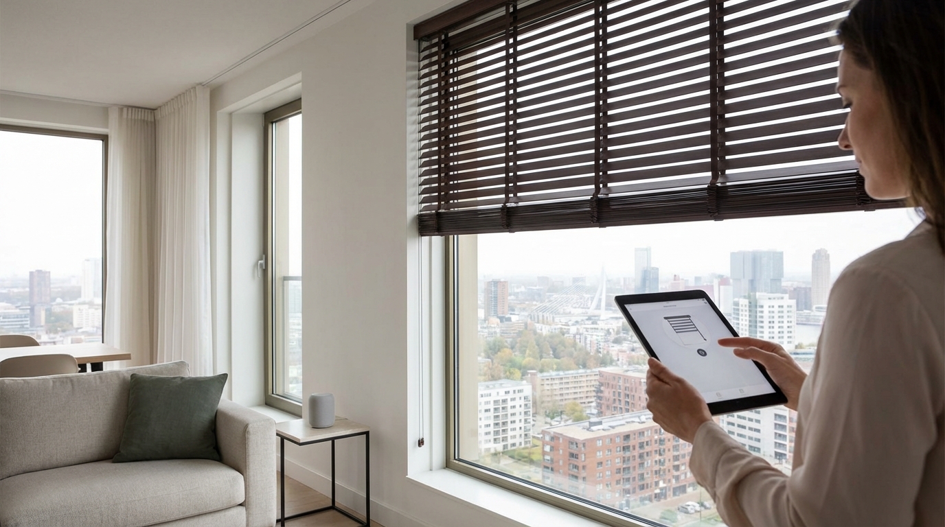 Raamdecoratie Elektrische jaloezieën met smart home koppeling