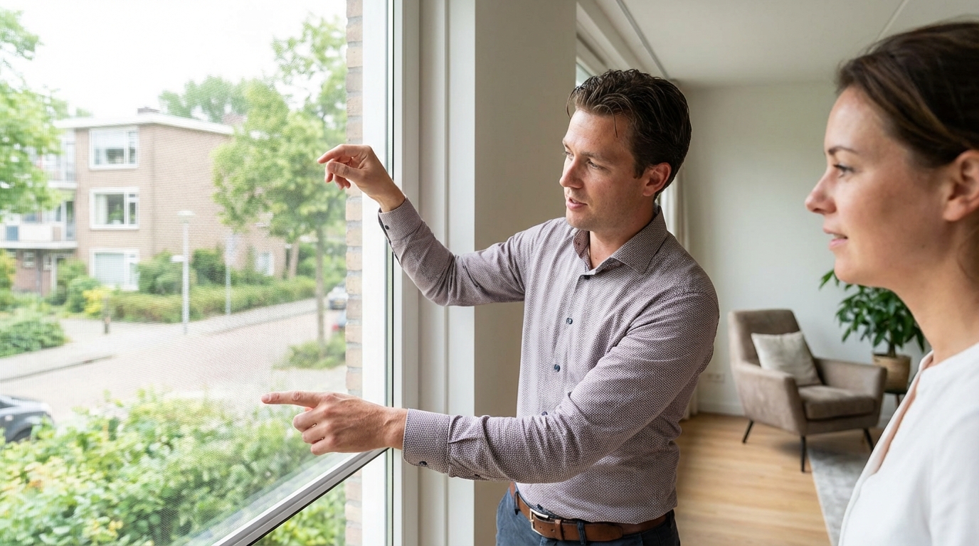 Raamdecoratie Fijnmazig horrengaas
