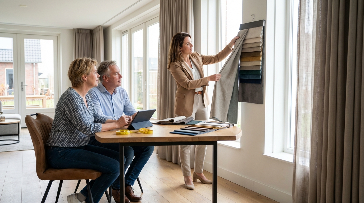 Raamdecoratie Gordijnen advies aan huis