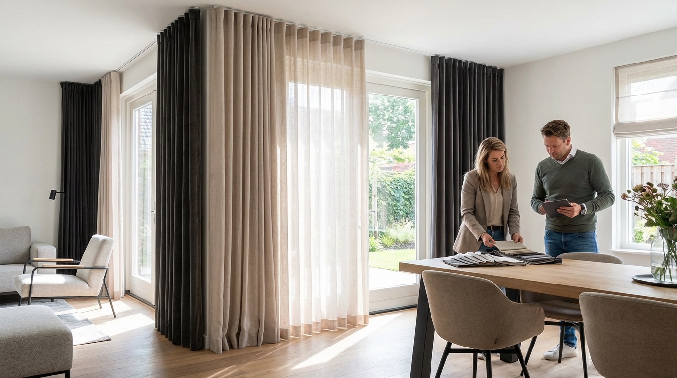 Raamdecoratie Gordijnen woonkamer