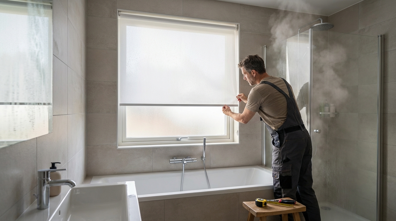 Raamdecoratie Hoe weet je welke hor het handigst is voor een badkamerraam met vocht en ventilatie?
