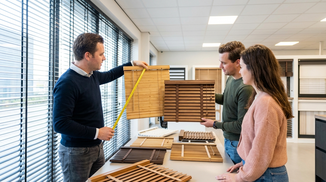 Raamdecoratie Houten jaloezieën vergelijken