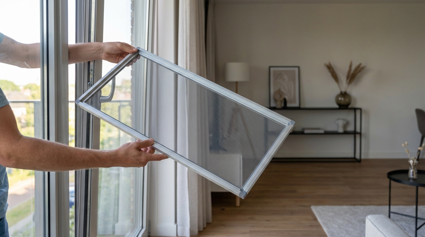 Raamdecoratie Inzethor klemframe