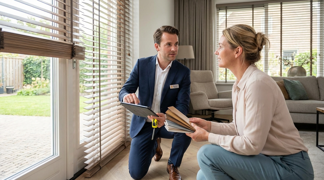 Raamdecoratie Jaloezieën advies aan huis