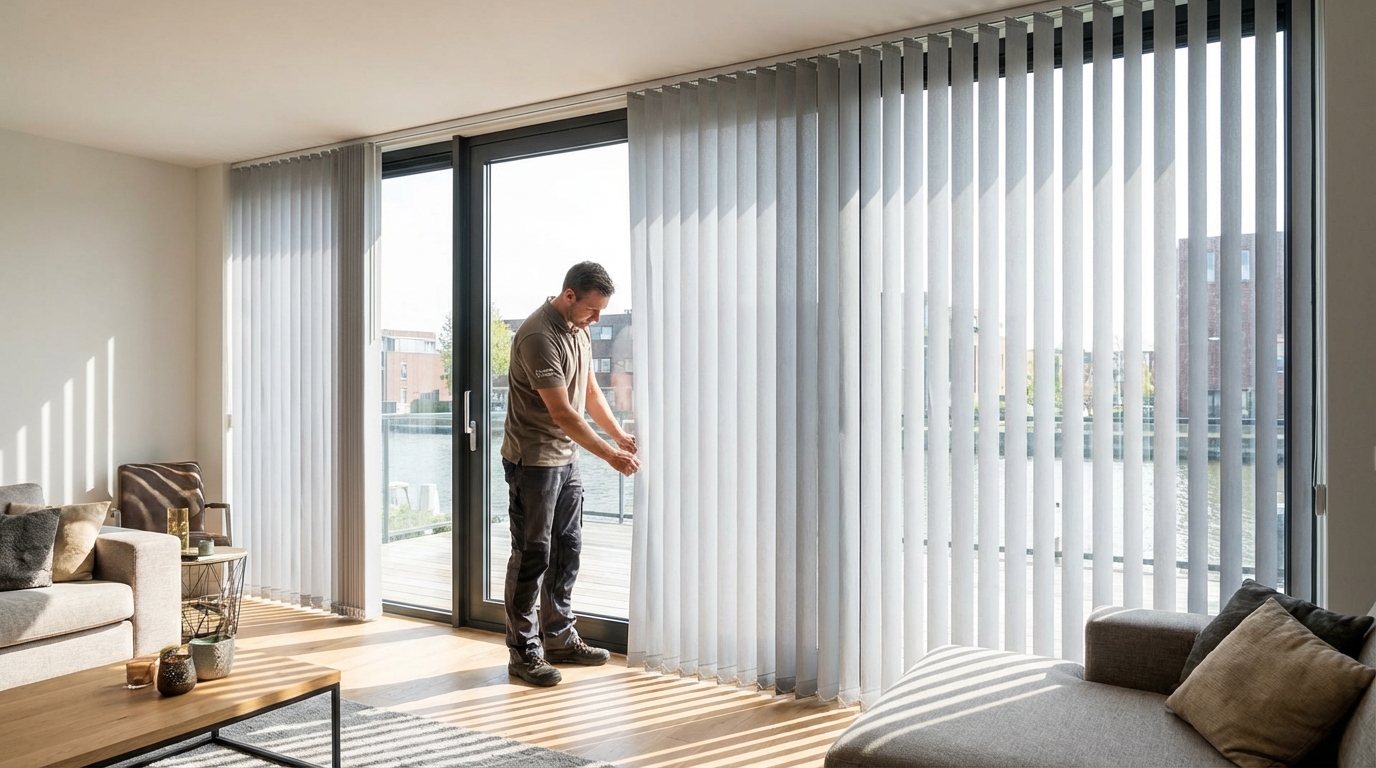 Raamdecoratie Lamella grote ramen