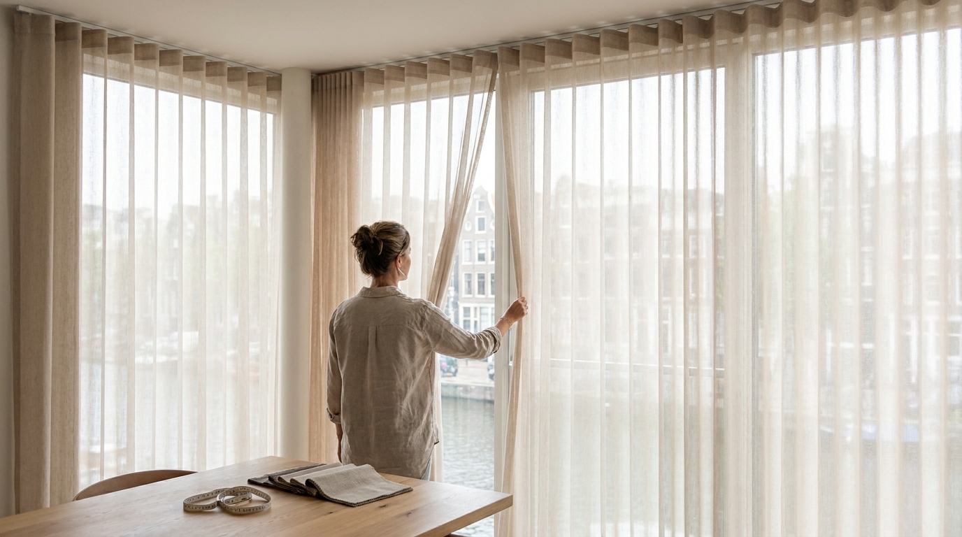 Raamdecoratie Lichtdoorlatende gordijnen