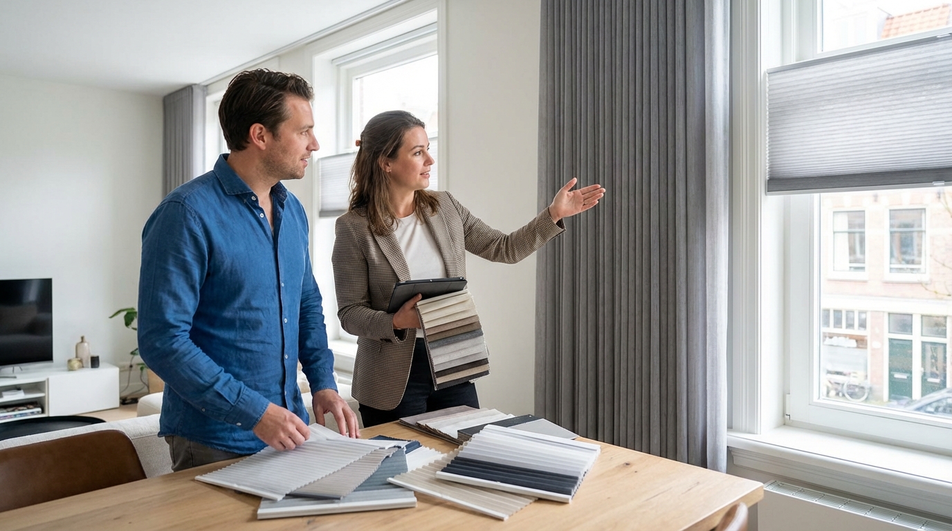 Raamdecoratie Plisse gordijn advies