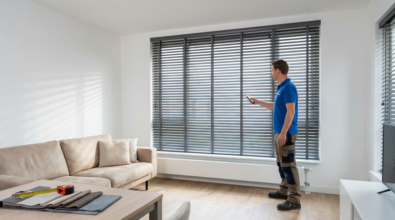 Raamdecoratie PVC jaloezieën op maat