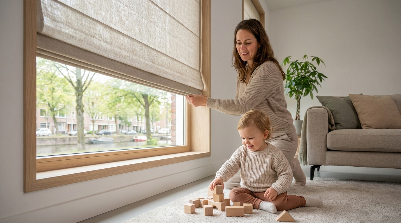 Raamdecoratie Raamdecoratie kindveilig