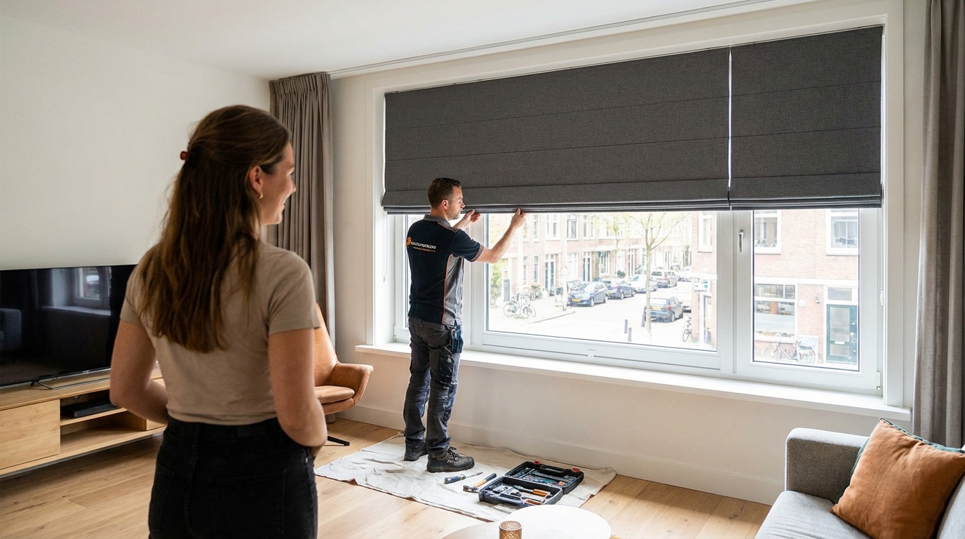 Raamdecoratie Stoffen jaloezieën inclusief montage