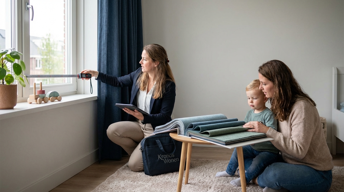 Raamdecoratie Verduisterende gordijnen kinderkamer op maat