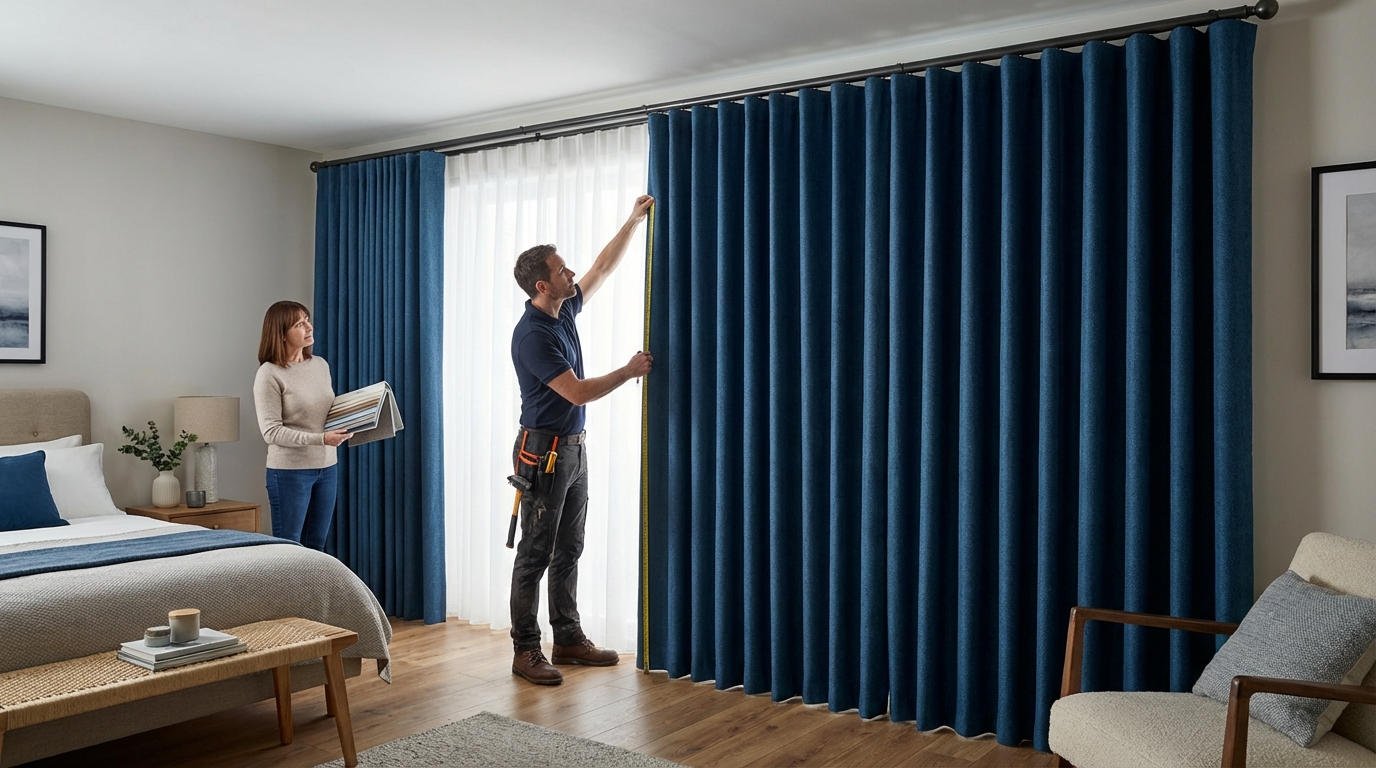 Raamdecoratie Verduisterende overgordijnen 80 procent op maat
