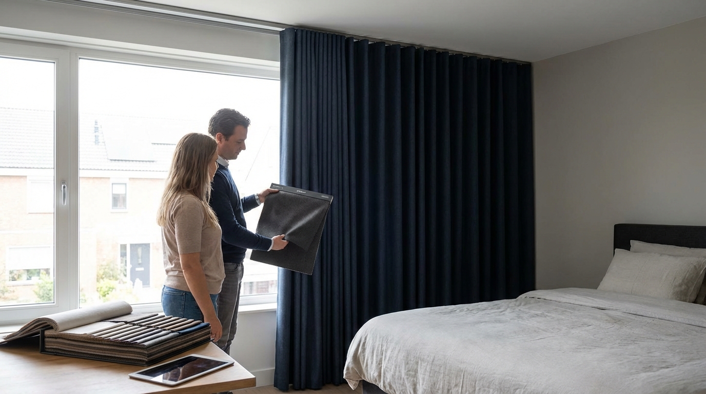 Raamdecoratie Verduisterende overgordijnen 80 procent prijs