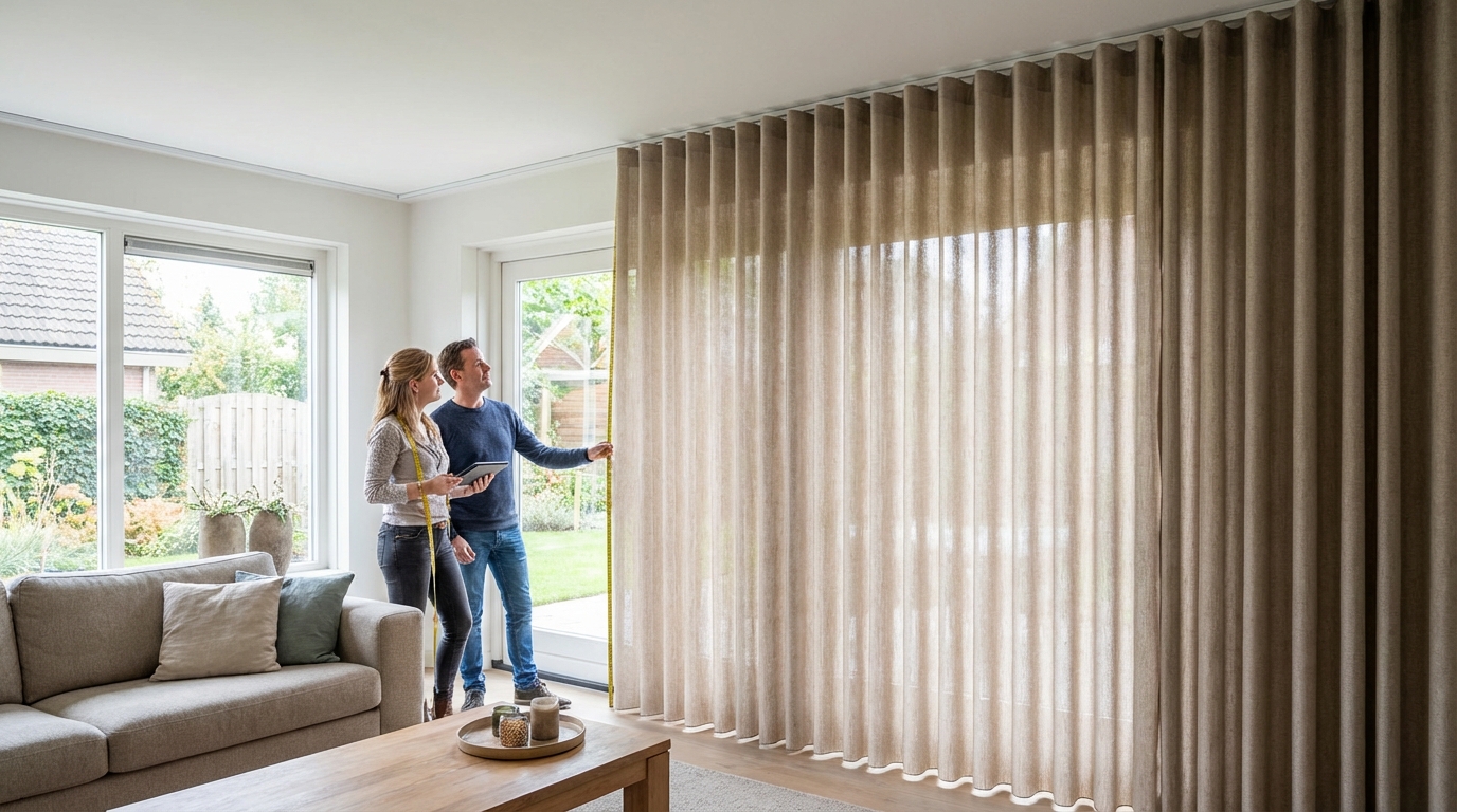 Raamdecoratie Wave gordijnen op maat