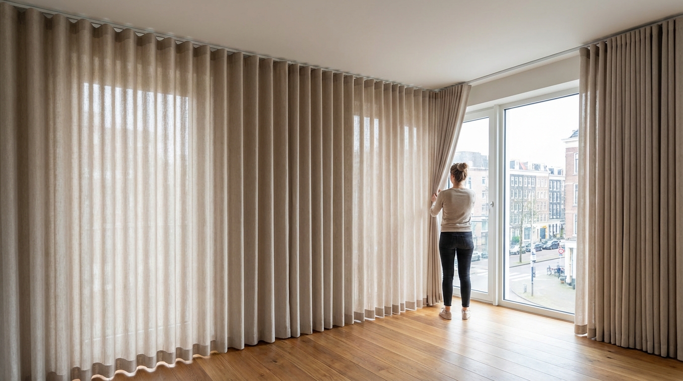 Raamdecoratie Wave gordijnen