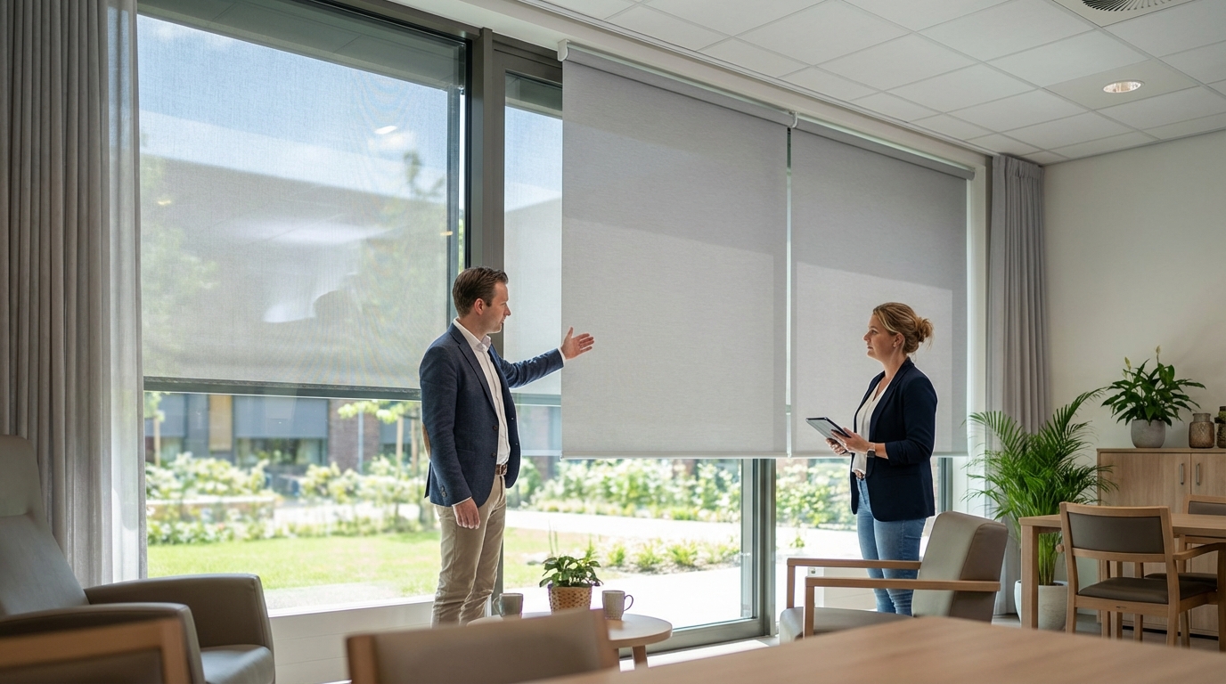 Raamdecoratie Zorginstelling zonwering