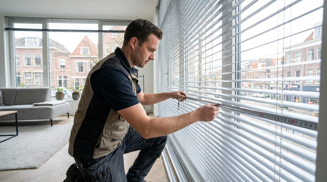 Raamdecoratie Aluminium jaloezieën 25mm op maat