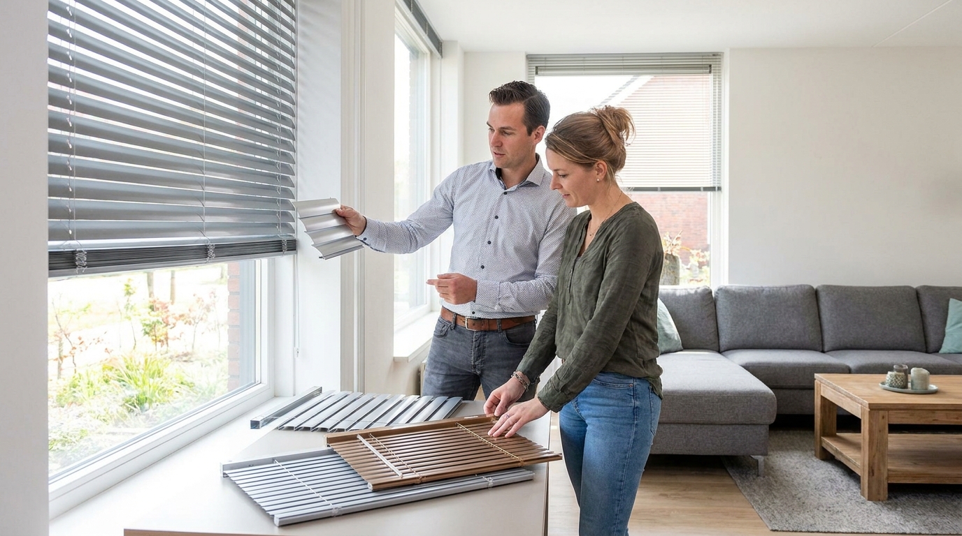 Raamdecoratie Aluminium jaloezieën kopen