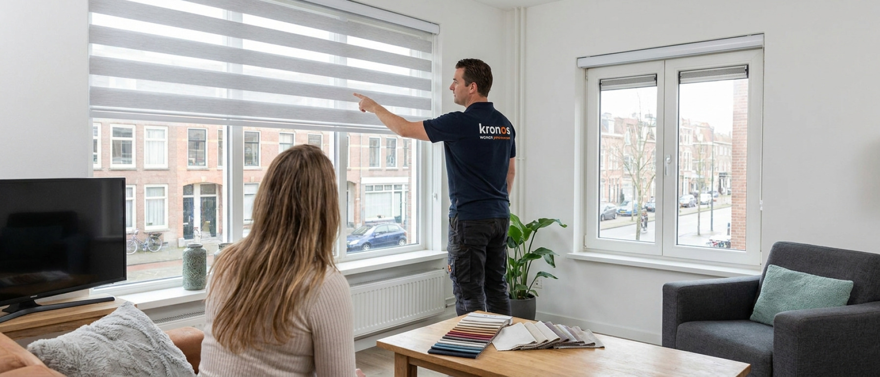 Raamdecoratie Duo rolgordijnen kopen