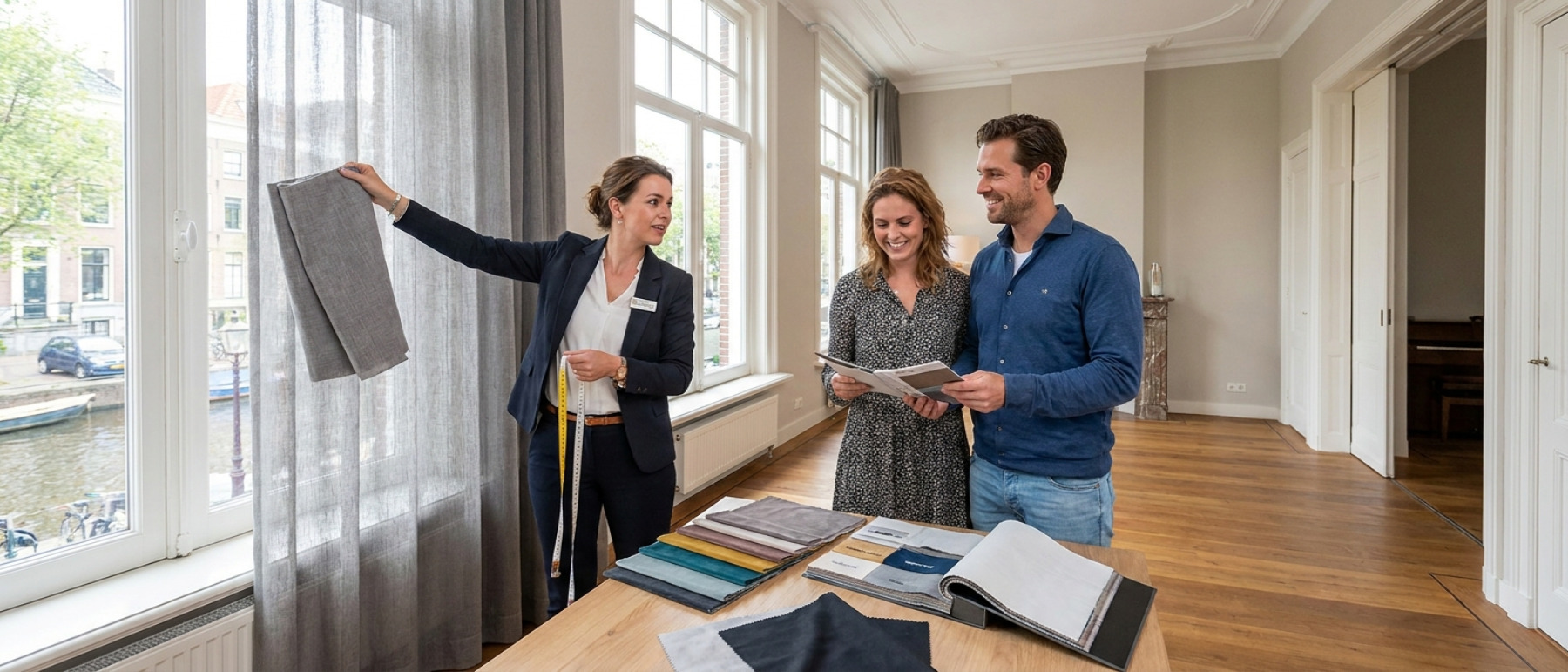 Raamdecoratie Gordijnen op maat service
