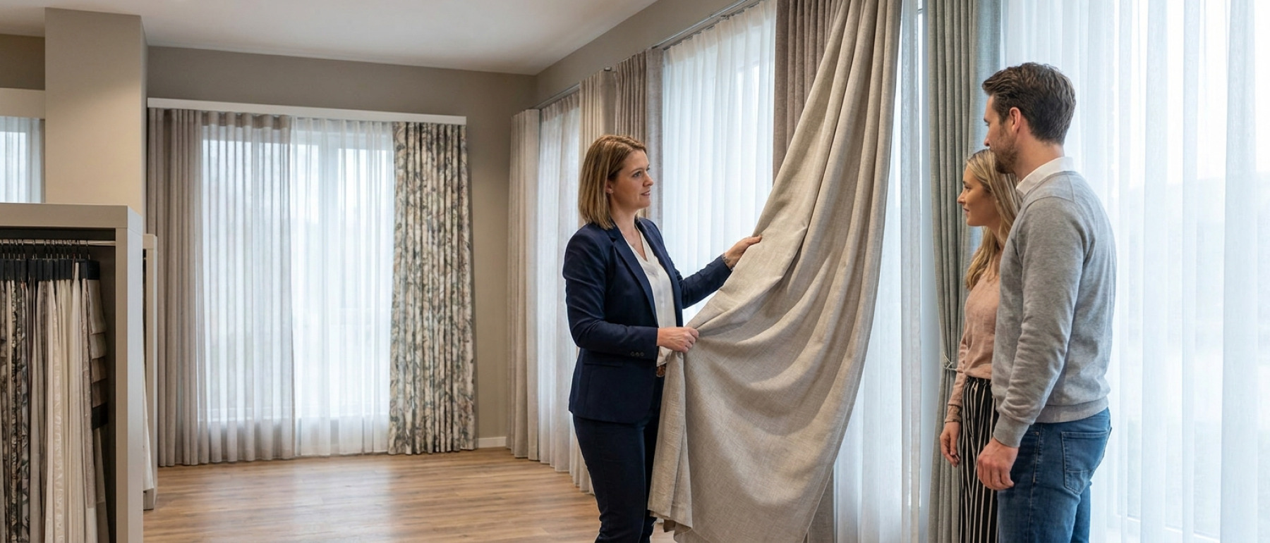 Raamdecoratie Gordijnen showroom