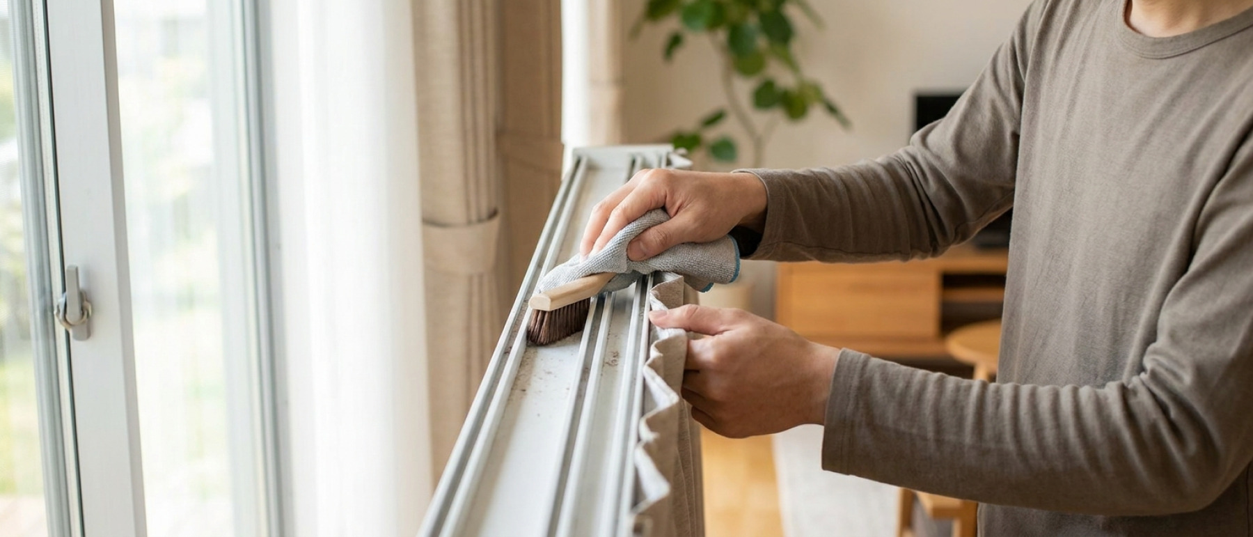 Raamdecoratie Hoe maak je gordijnrails schoon zonder stofnesten en stroef lopende haken?