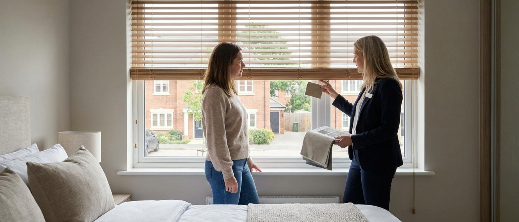 Home Raamdecoratie Hoe kies je jaloezieen voor een slaapkamerraam naast de straat?